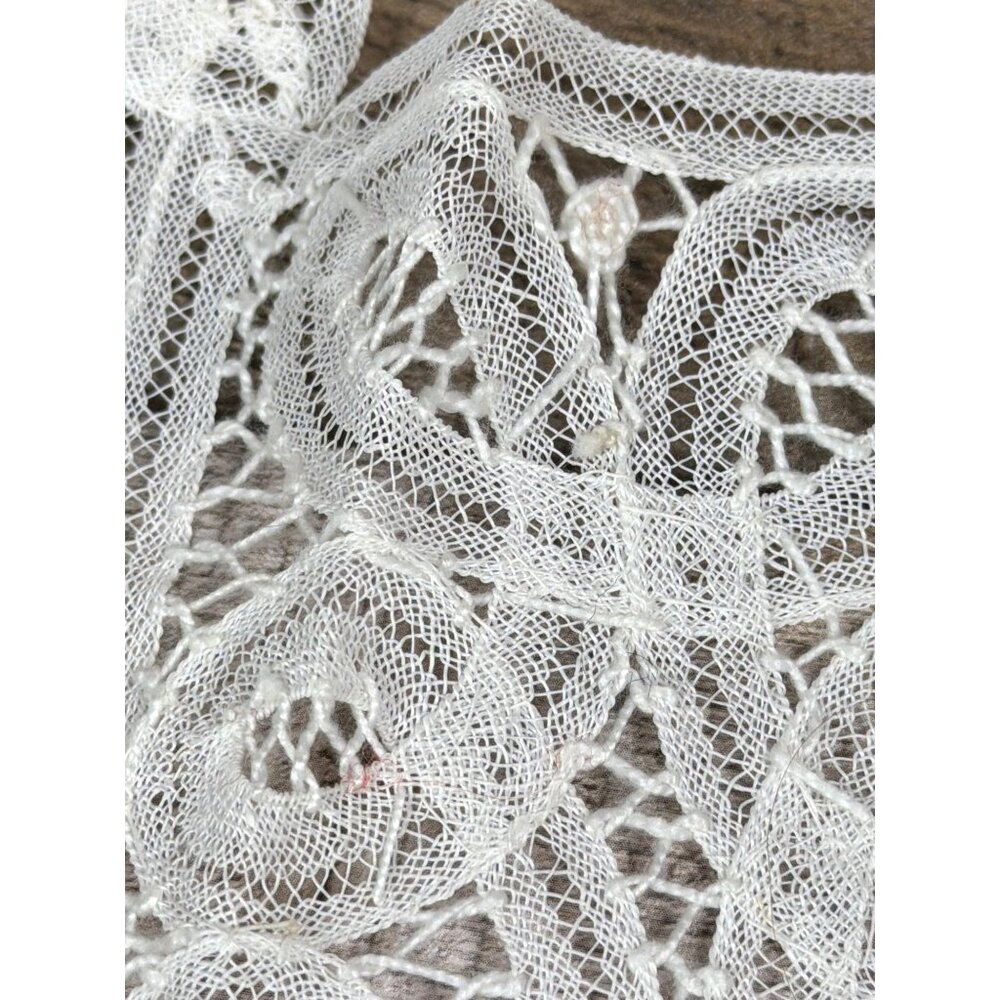 VTG Louise Verschueren Brussels Belgian Lace Dress Front Collar Original Bag - Picture 11 of 16